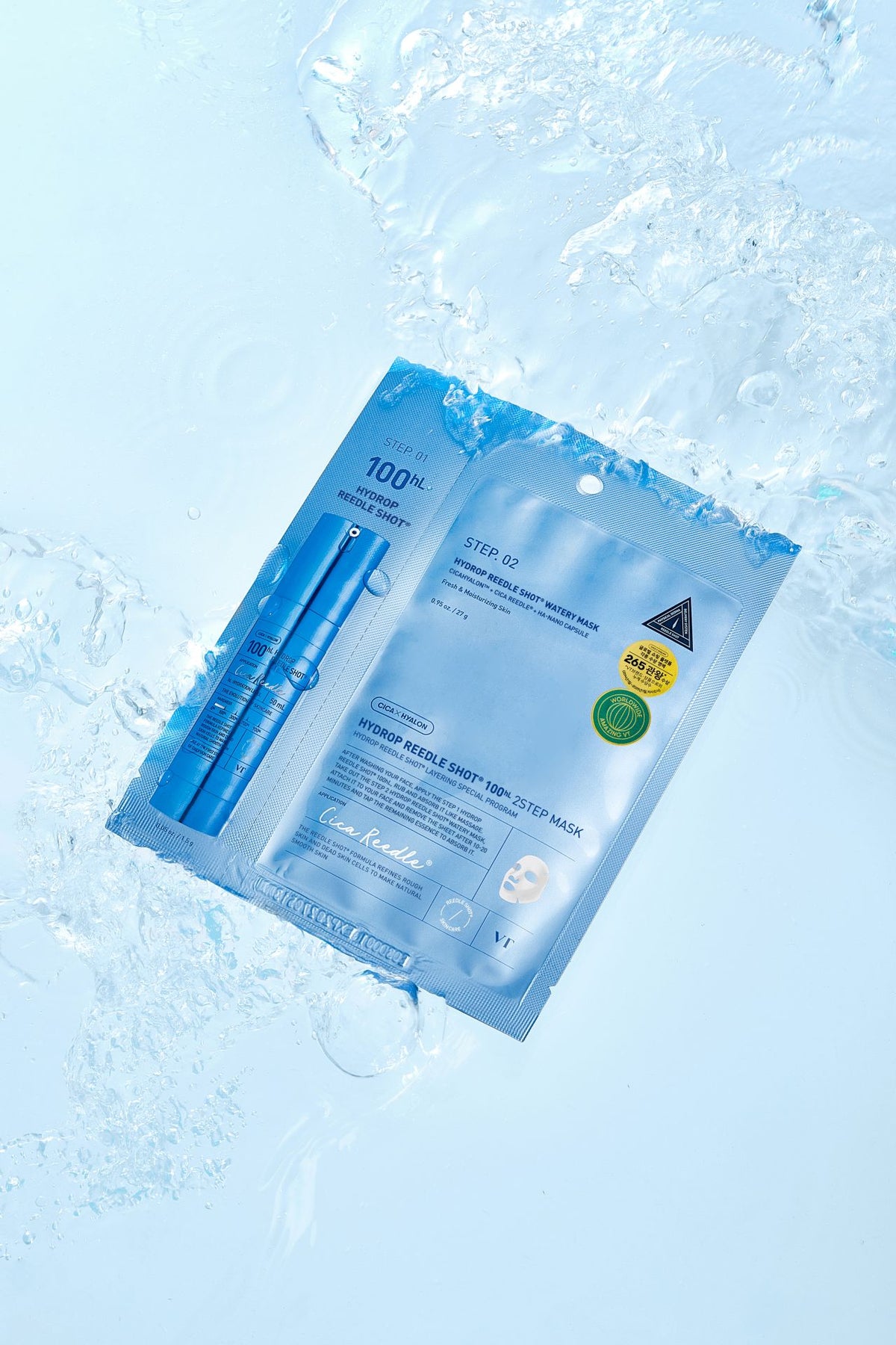 VT COSMETICS Hydrop Reedle Shot 100hL 2-Step Mask (1pcs)