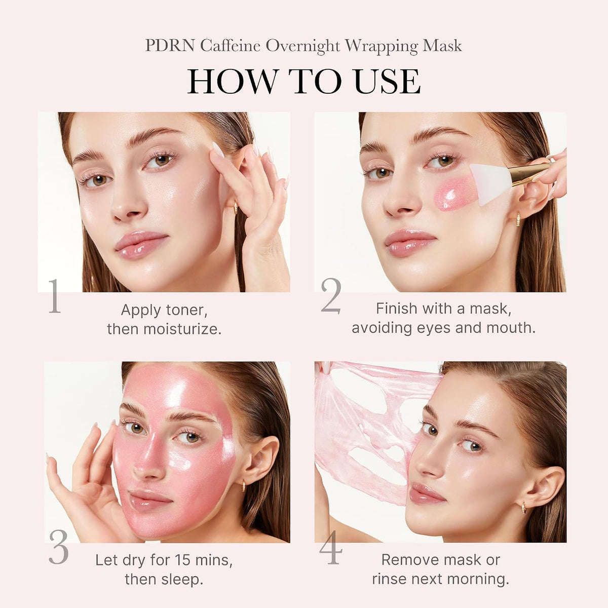 MEDICUBE PDRN Pink Caffeine Night Wrapping Mask (75ml)