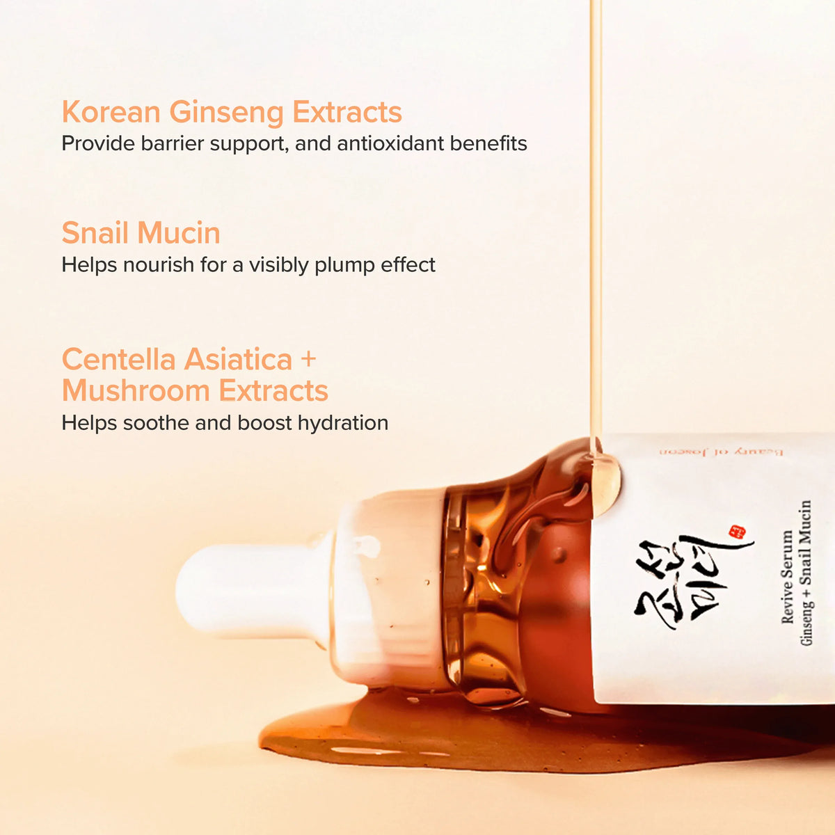 BEAUTY OF JOSEON Revive Serum Ginseng + Snail Mucin (30ml)
