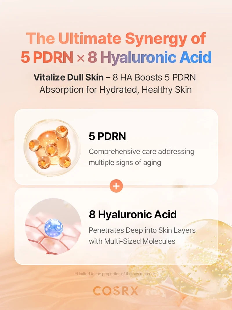 COSRX 5 PDRN Hyaluronic Acid Vital Hydrating Hydrogel Mask (1pcs)