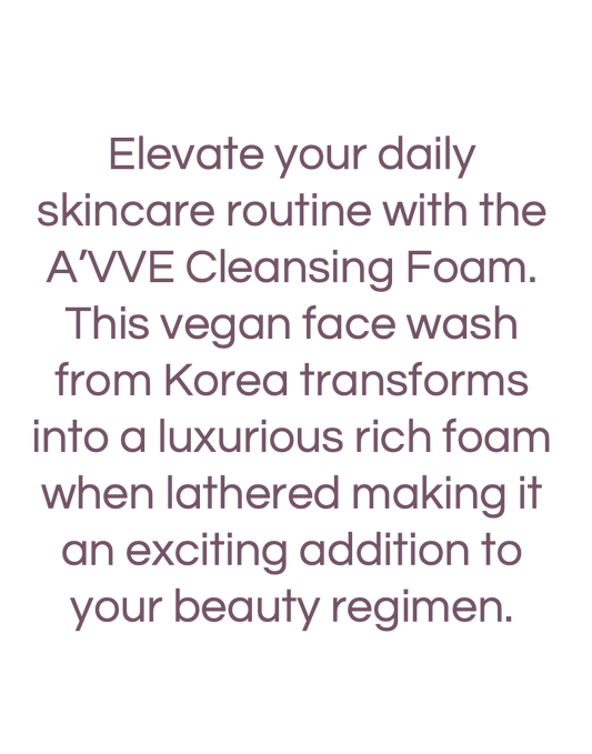 THE A'VVE Face Cleansing Foam