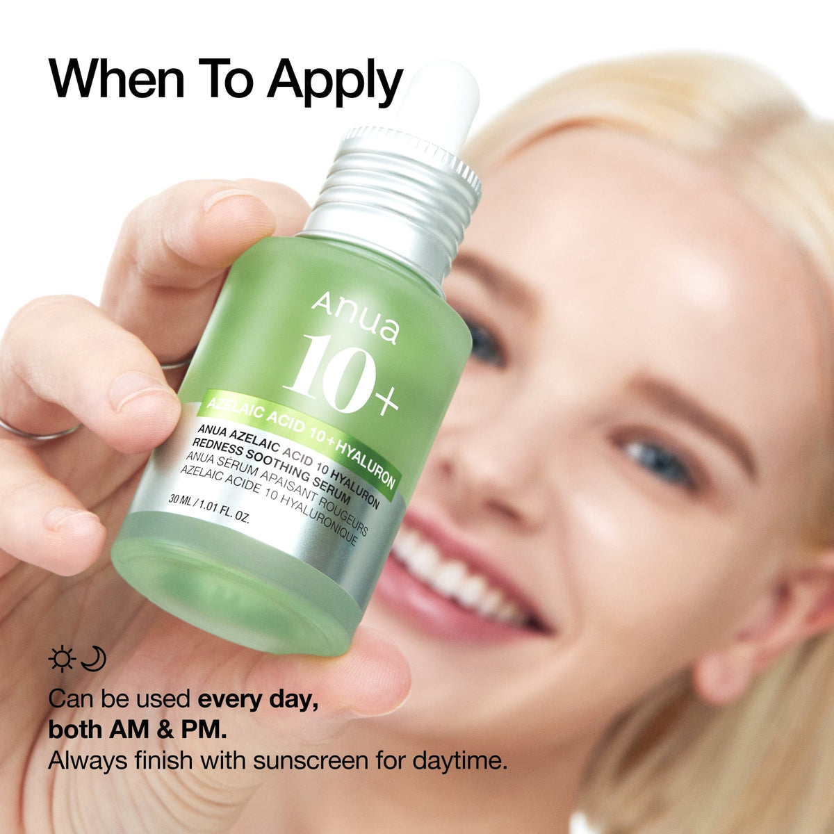ANUA Azelaic Acid 10 Hyaluron Redness Soothing Serum (30ml)