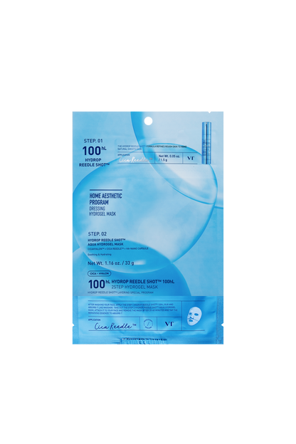 VT COSMETICS Hydrop Reedle Shot 100hL 2-Step Hydrogel Mask (1pcs)