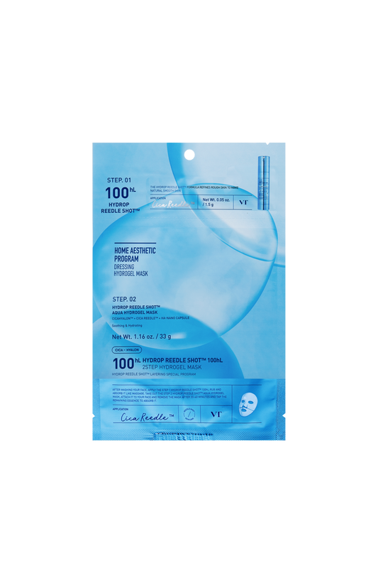 VT COSMETICS Hydrop Reedle Shot 100hL 2-Step Hydrogel Mask (1pcs)
