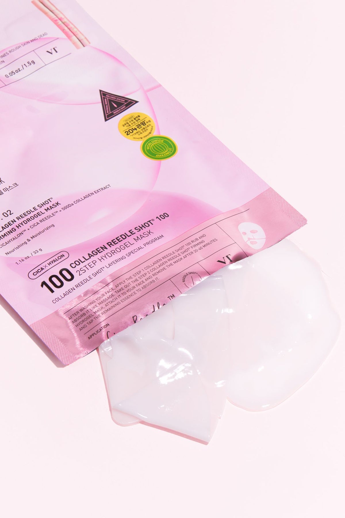 VT COSMETICS Collagen Reedle Shot 100 2-Step Hydrogel Mask (1pcs)