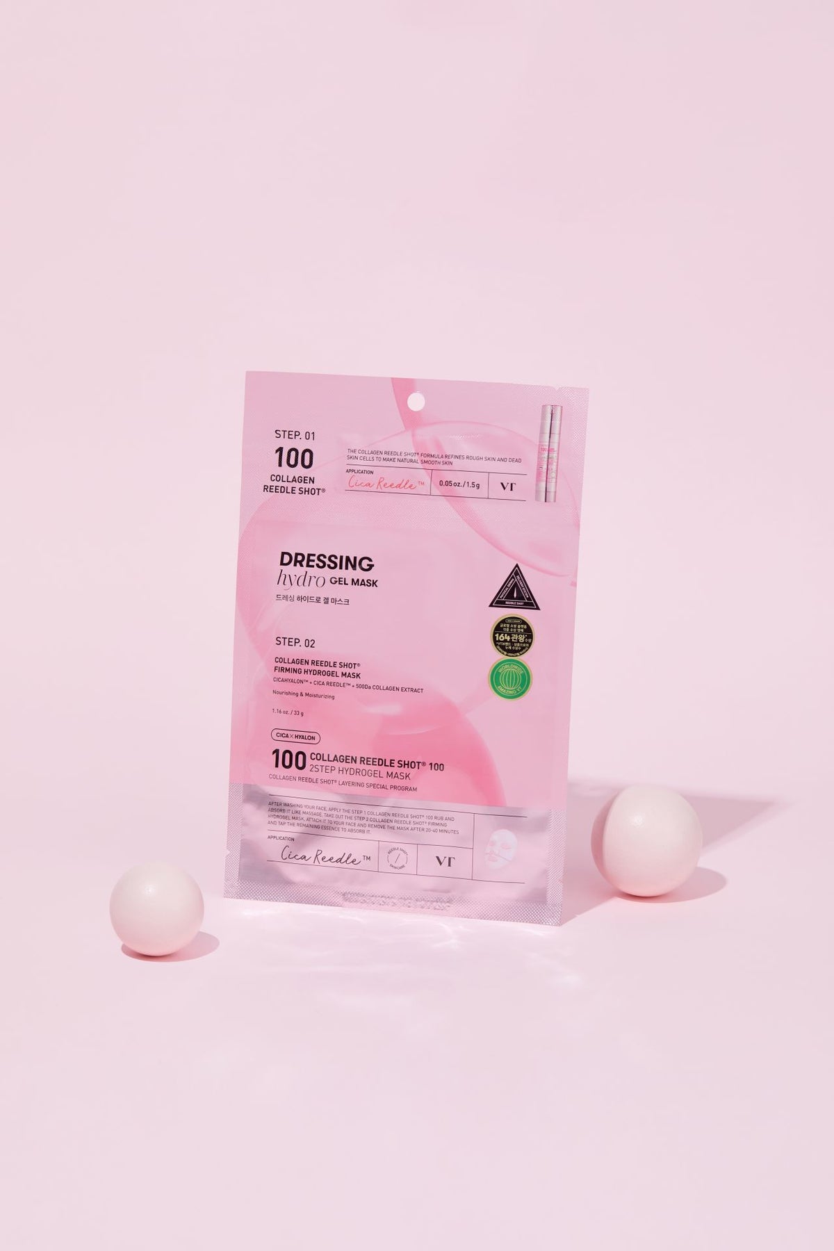VT COSMETICS Collagen Reedle Shot 100 2-Step Hydrogel Mask (1pcs)