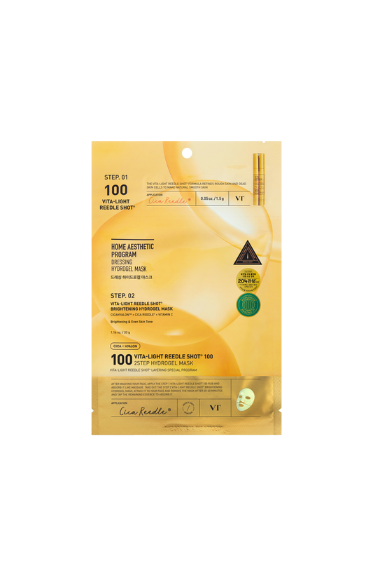 VT COSMETICS Vita-Light Reedle Shot 100 2-Step Hydrogel Mask (1pcs)