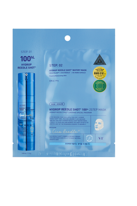 VT COSMETICS Hydrop Reedle Shot 100hL 2-Step Mask (1pcs)