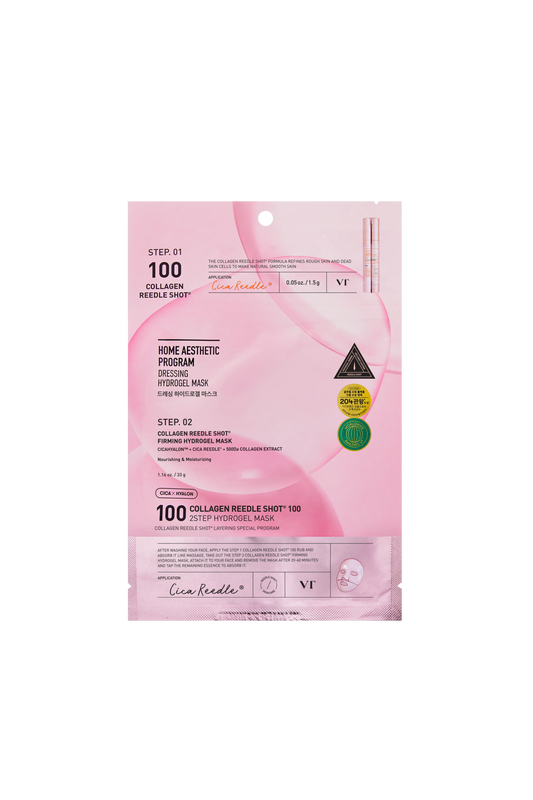 VT COSMETICS Collagen Reedle Shot 100 2-Step Hydrogel Mask (1pcs)