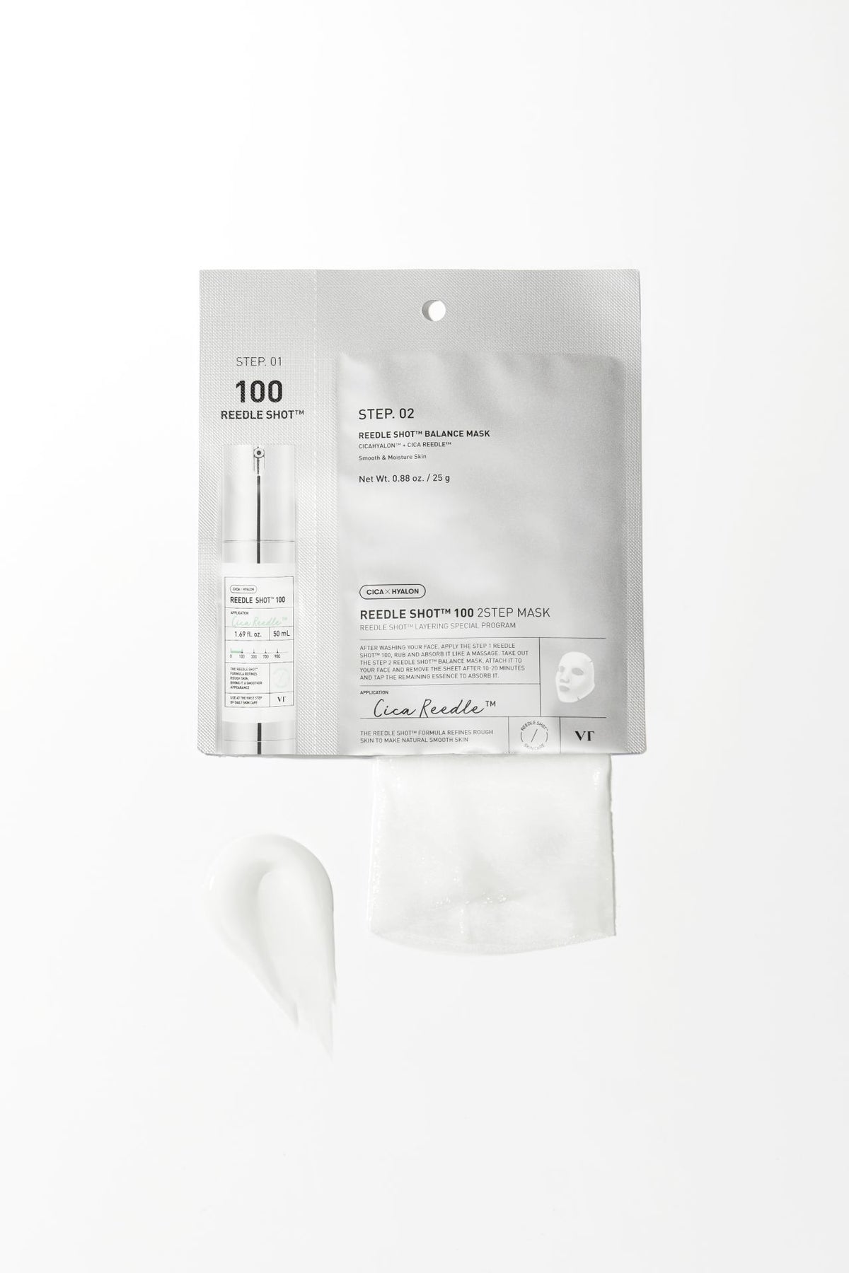 VT COSMETICS Reedle Shot 100 2-Step Mask (1pcs)