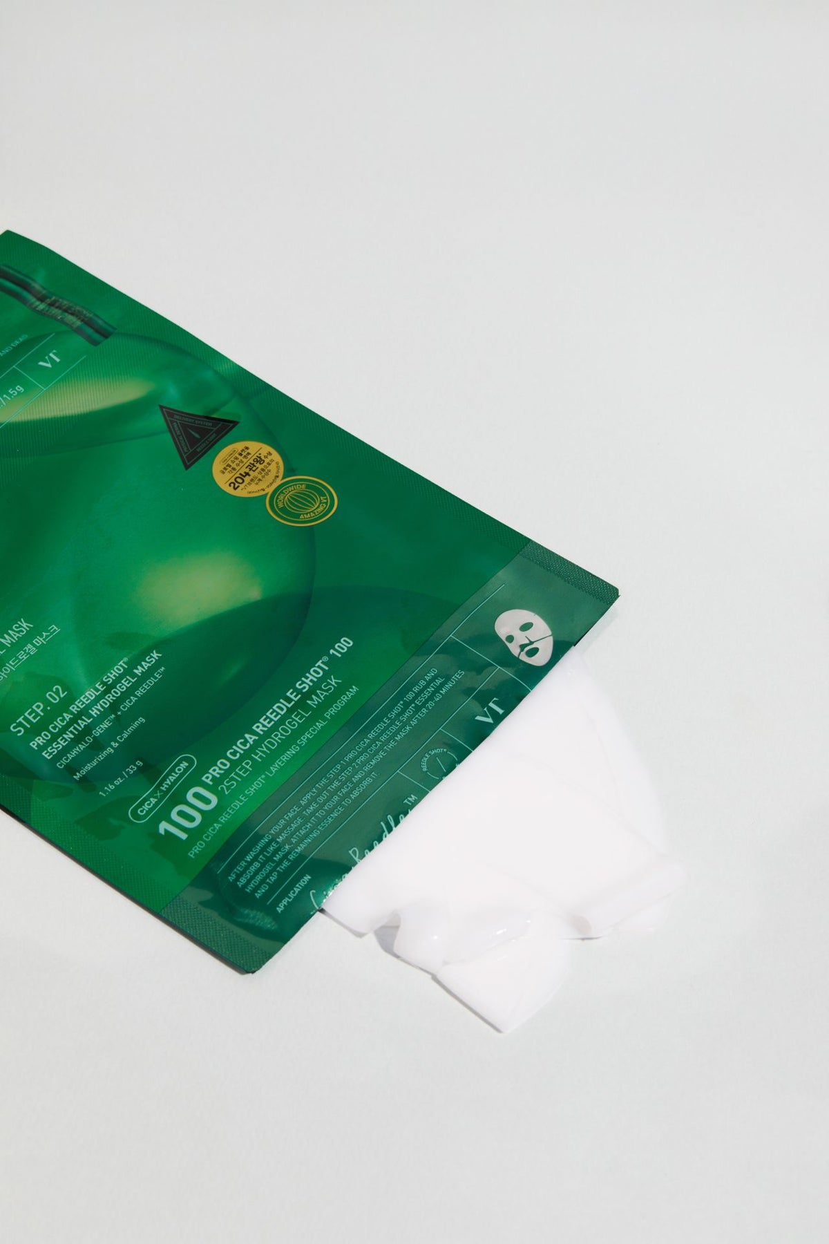 VT COSMETICS Pro Cica Reedle Shot 100 2-Step Hydrogel Mask (1pcs)