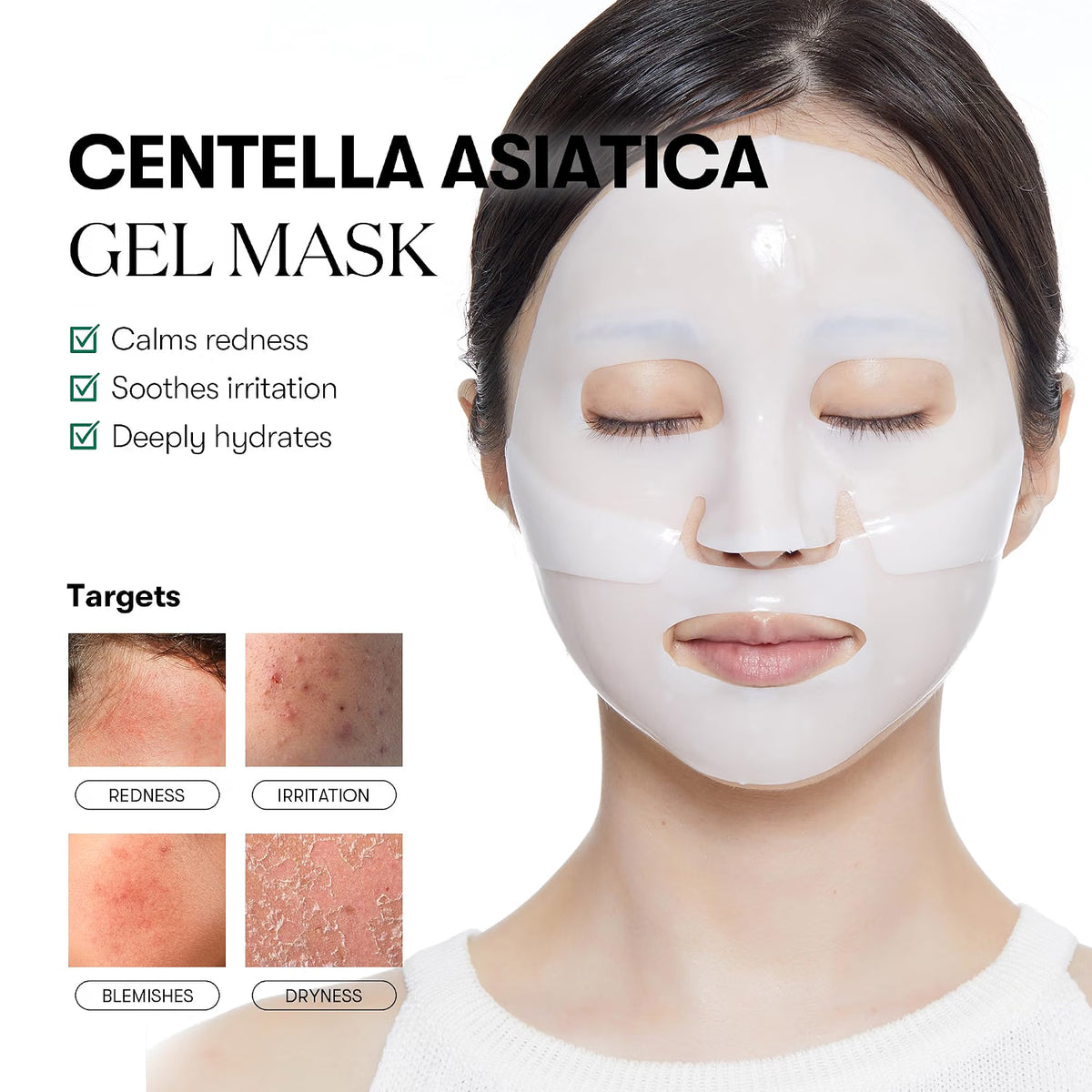 VT COSMETICS Pro Cica Reedle Shot 100 2-Step Hydrogel Mask (1pcs)