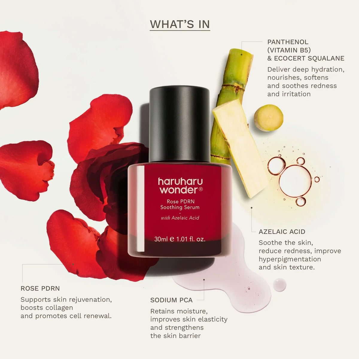HARUHARU WONDER Rose PDRN Soothing Serum (30ml)