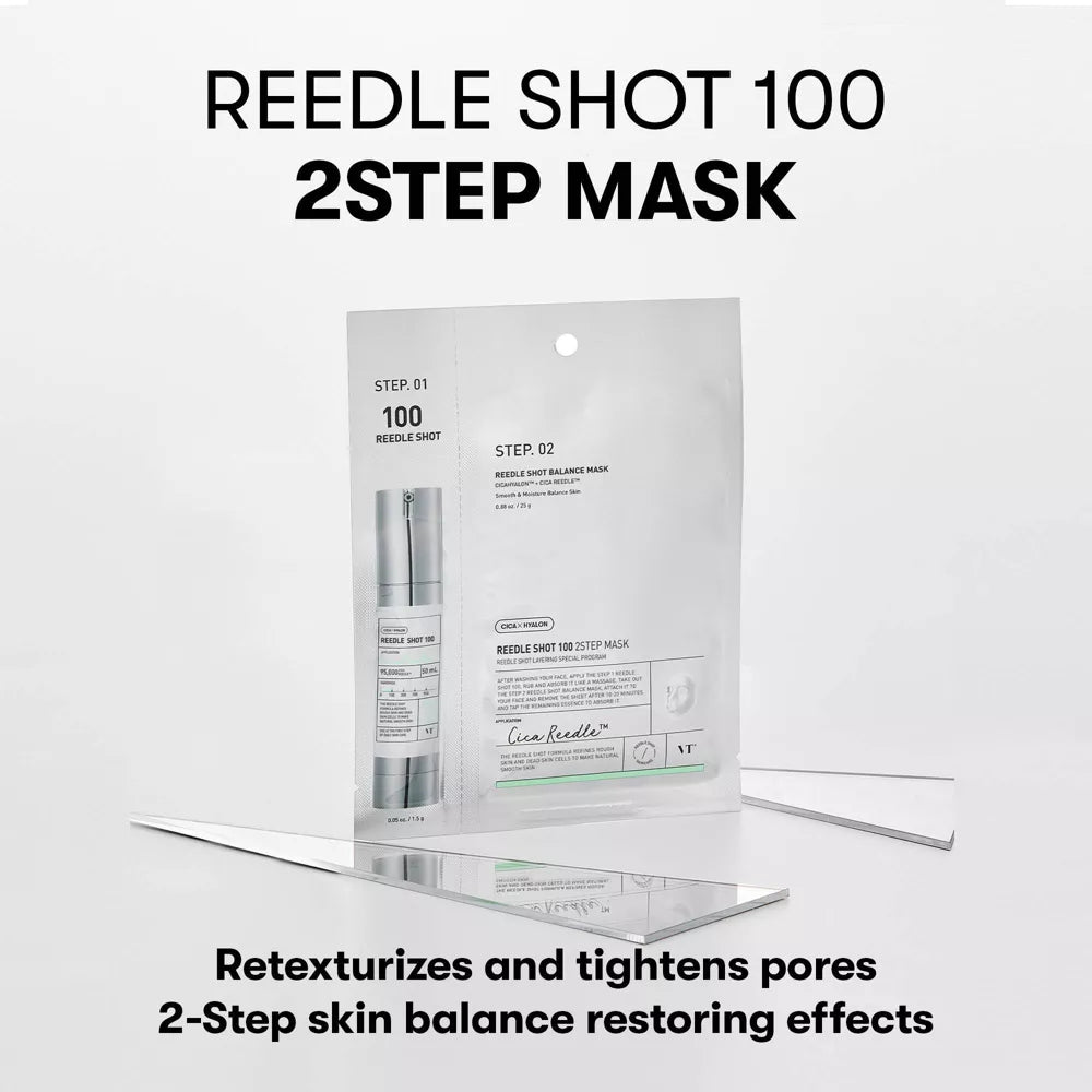 VT COSMETICS Reedle Shot 100 2-Step Mask (1pcs)