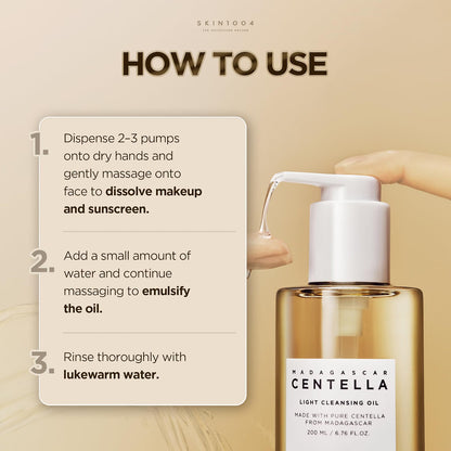 SKIN1004 Madagascar Centella Light Cleansing Oil (200ml)