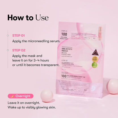 VT COSMETICS Collagen Reedle Shot 100 2-Step Hydrogel Mask (1pcs)