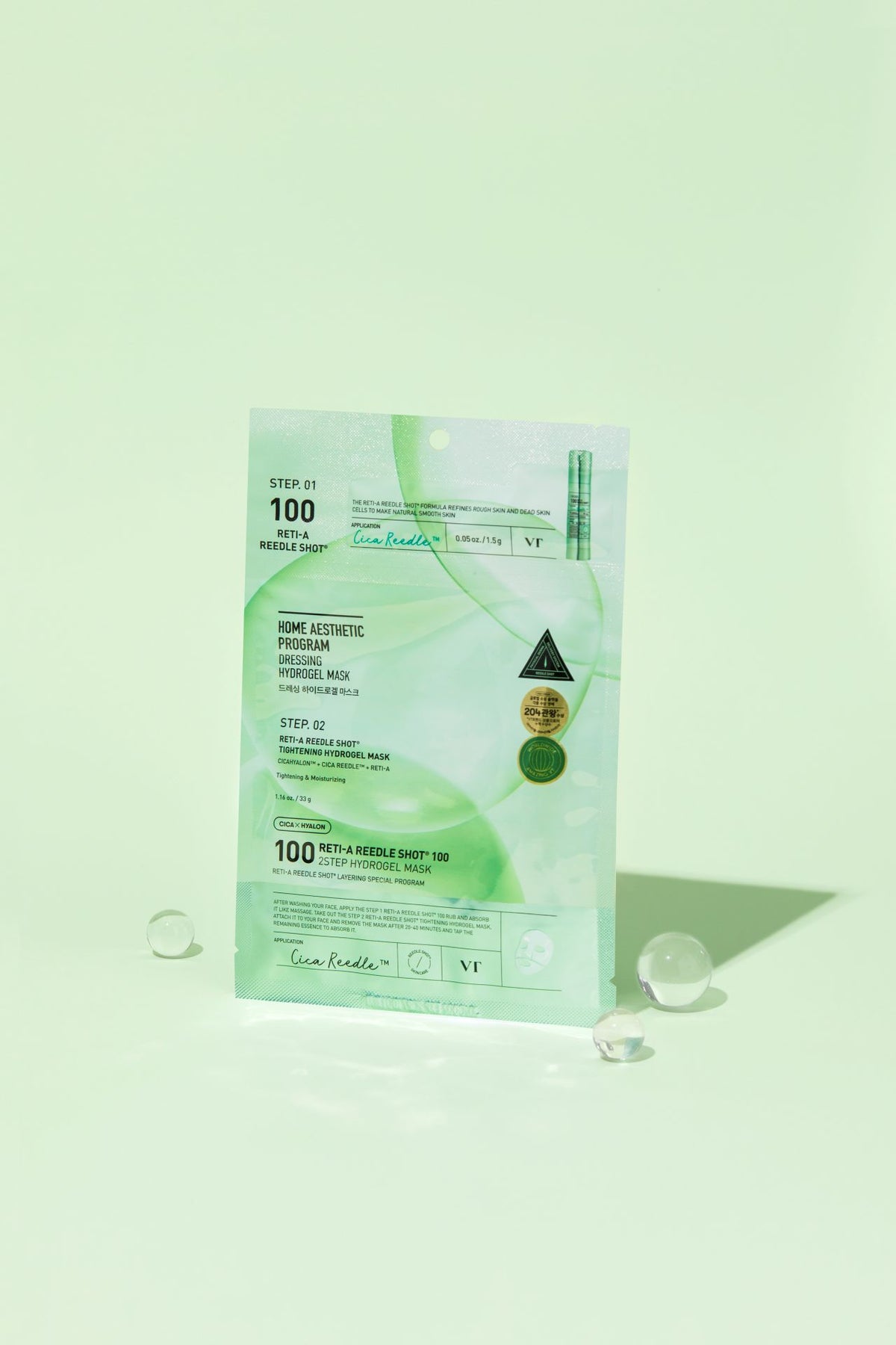 VT COSMETICS Reti-A Reedle Shot 100 2-Step Hydrogel Mask (1pcs)