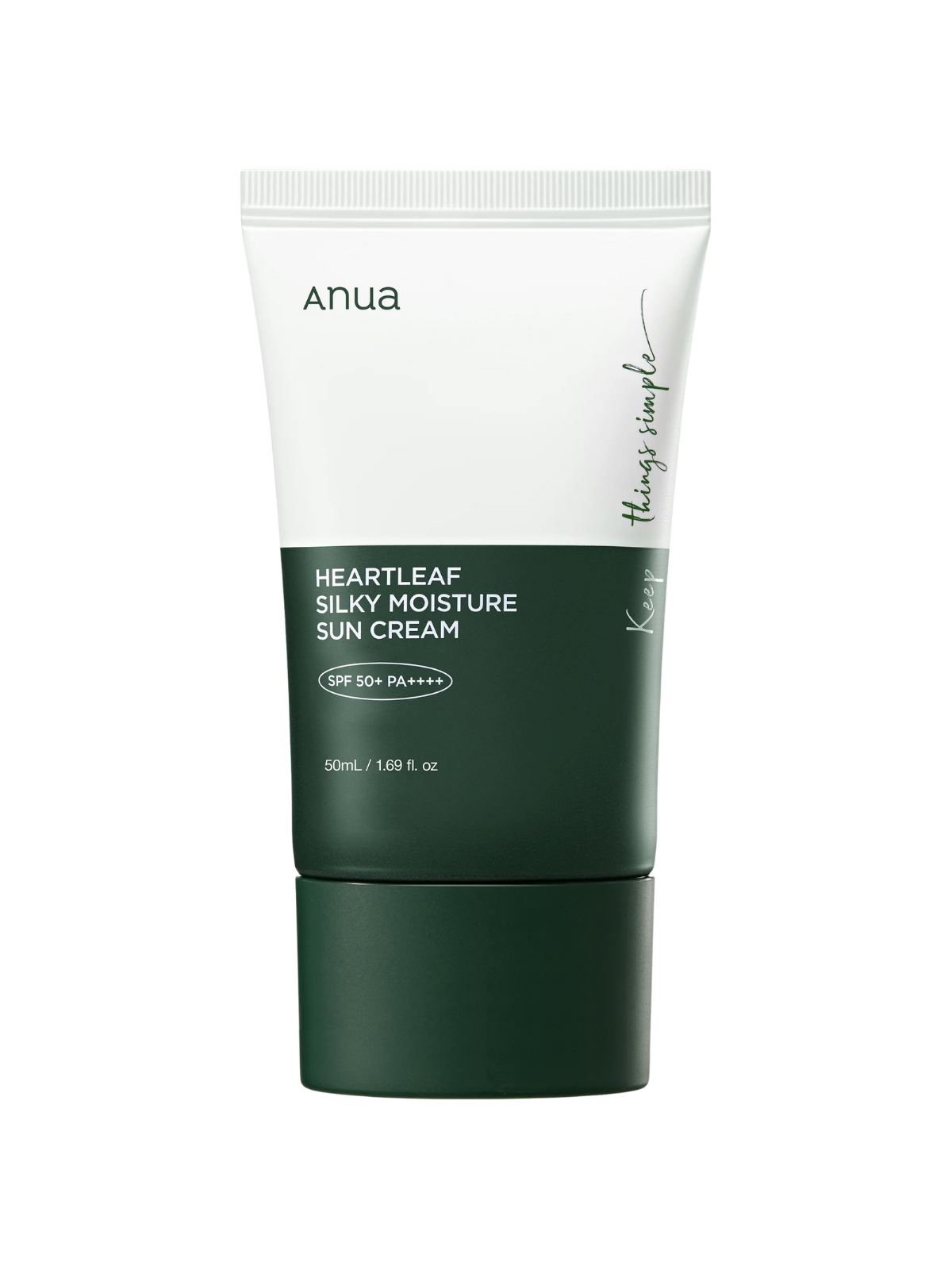 ANUA Heartleaf Silky Moisture Sunscreen SPF50+ PA++++ (50ml)