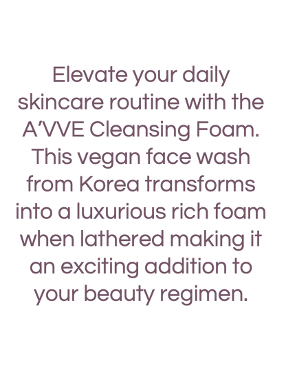 THE A'VVE Face Cleansing Foam